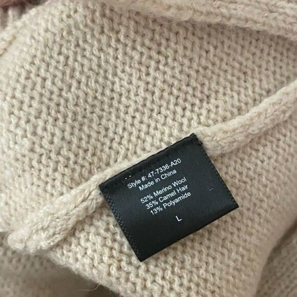 Jenni Kayne Atlas Turtleneck Sweater Wool Camel Hair - Picture 3 of 9